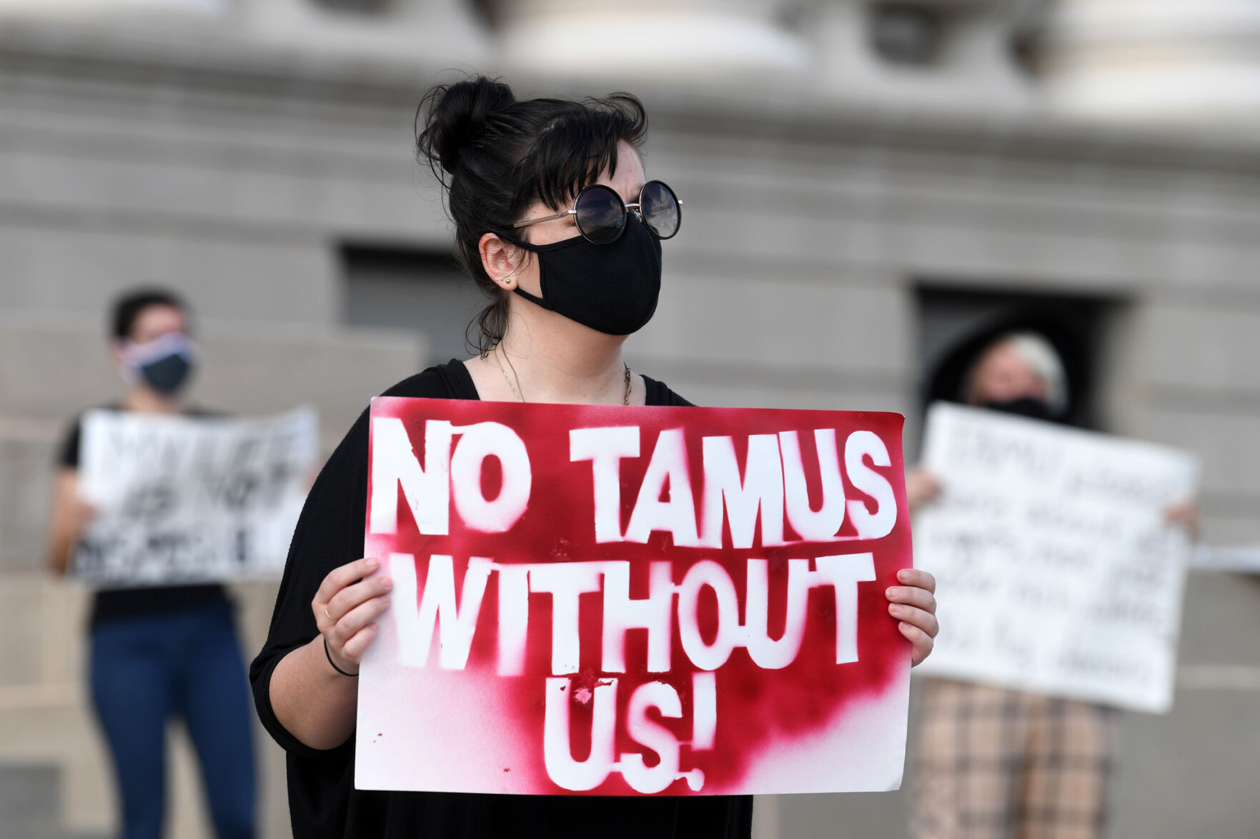 TAMU graduate student protest